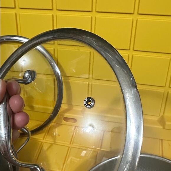 HEXCLAD 6 Piece Nonstick Stainless Steel Frying Pan Set 8”, 10” 12” and Wok $600 - Picture 12 of 12